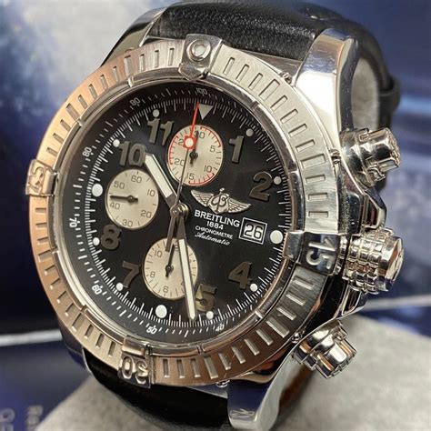 breitling super avenger model a13370 automatic chronograph watch|Breitling a13370 review.